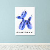 人生は短すぎて尻尾を振るうことはできない！ キャンバスプリント (インサイチュ (ウッドフロア))