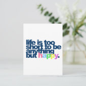 人生は短すぎて幸福ではない。 ポストカード (スタンド正面)