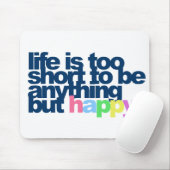 人生は短すぎて幸福ではない。 マウスパッド (マウス)