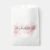 人生は短すぎて待つ暇はない フェイバーバッグ (正面)