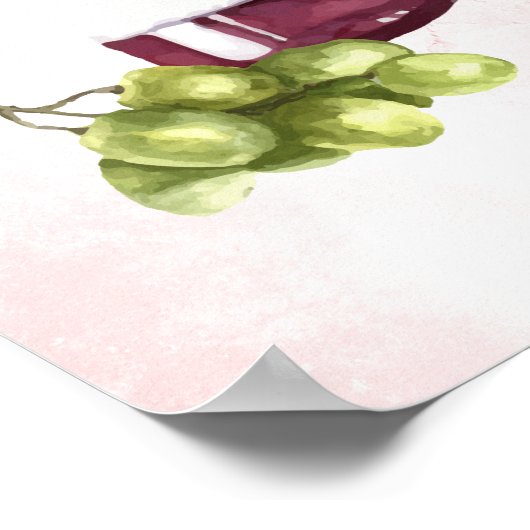 人生は短すぎて悪いワインギャラリーラップを飲めない ポスター (角)