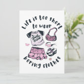 人生は短すぎて衣服退屈な服 招待状 (スタンド正面)