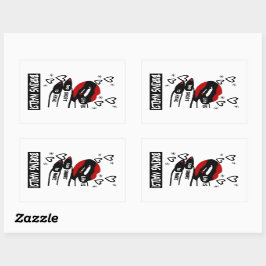 人生は短すぎて退屈な爪、 ネイル 長方形シール