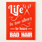 人生は短すぎて髪が悪い プランナー手帳 (裏面)