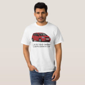人生は短すぎるドイツ車を運転するには C2 Tシャツ (正面フル)