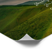 人生は短すぎる～の丘転がの山詩 ポスター (角)