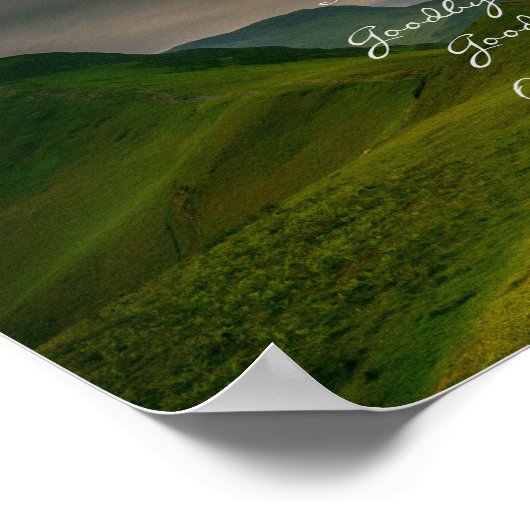 人生は短すぎる～の丘転がの山詩 ポスター (角)