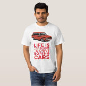 人生は短すぎる - DAF 66 マラソン コンビ Tシャツ (正面フル)