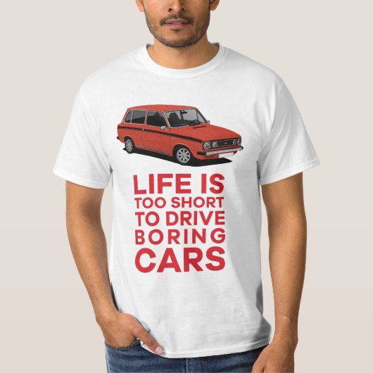 人生は短すぎる - DAF 66 マラソン コンビ Tシャツ (正面)