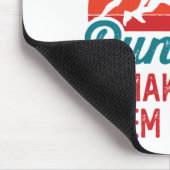 人生は短ランニングい方だから長く見える マウスパッド (コーナー)