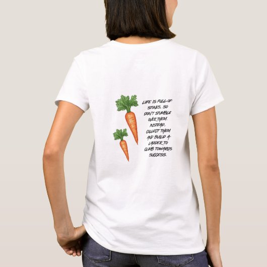 人生は石だらけ Tシャツ (裏面)