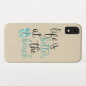 人生は砂とのビーチで良いビーチサンダル Case-Mate iPhoneケース (裏面(横))