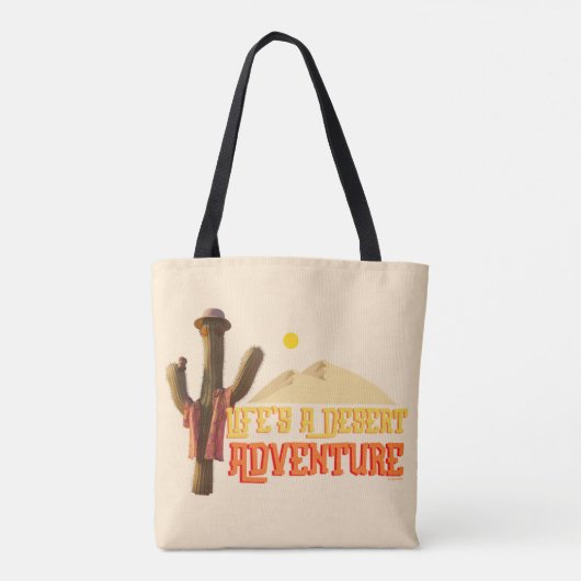 人生は砂漠の冒険 トートバッグ (裏面)