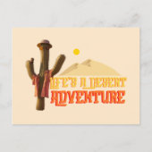 人生は砂漠の冒険 ポストカード (正面)