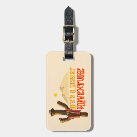 人生は砂漠の冒険 ラゲッジタグ (正面縦)