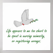 人生は私には短すぎるように見える – 許し引用文 ポスター (正面)