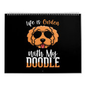 人生は私のドードルで黄金である、犬の所有者引用文 カレンダー (カバー)