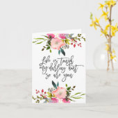 人生は私の愛する厳しいが、あなたもポスター カード (黄色い花)