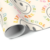 人生は笑顔クール顔 ラッピングペーパー (ロールコーナー)