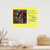 人生は箱のようなクレヨンのようなものだ ポスター (キッチン)