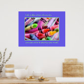 人生は箱のようなクレヨンのようなものだ ポスター (キッチン)