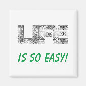 人生は簡単 マグネット (正面)