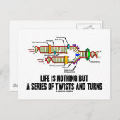 人生は紆余曲折の連続にすぎない ポストカード (正面/裏面)
