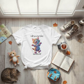 人生は純粋な冒険かわいい子飛んでいる猫 Tシャツ