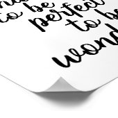 人生は素晴らしいことには完璧である必要はない ポスター (角)