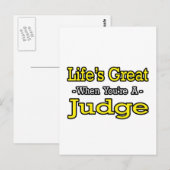 人生は素晴らしい…法官 ポストカード (正面/裏面)