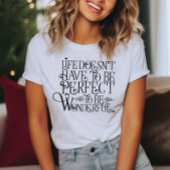 人生は素晴らしい Tシャツ