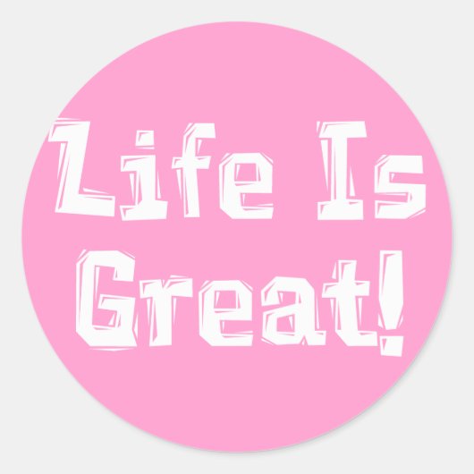 人生は素晴らし賜物 ラウンドシール (正面)