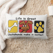 人生は素晴らし – ダッシュントより良くする ランバークッション (ブランケット)