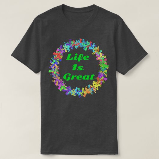 人生は素晴らし Tシャツ (デザイン正面)