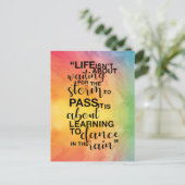 「人生は終わりだ」引用文はがき シーズンポストカード (スタンド正面)