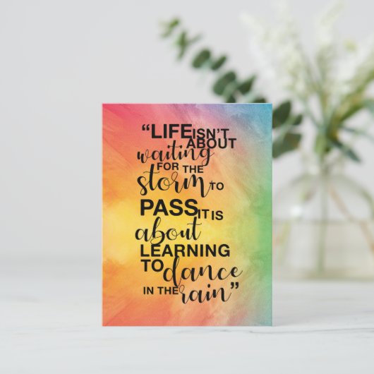 「人生は終わりだ」引用文はがき シーズンポストカード (スタンド正面)