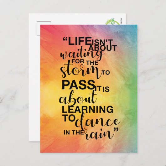 「人生は終わりだ」引用文はがき シーズンポストカード (正面/裏面)