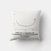 人生は経済と経済の規模の連続である クッション (裏面)