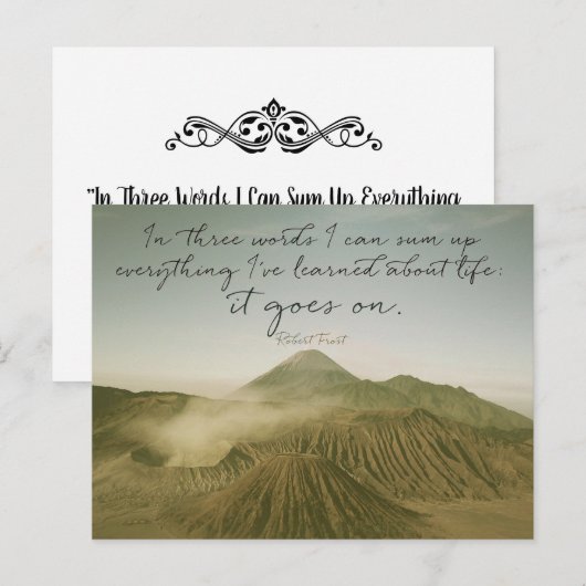 人生は続く ポストカード (正面/裏面)