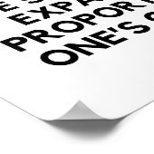 人生は縮まる、または拡大する ポスター (角)