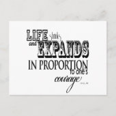 人生は縮んで拡大する…アナイスニン ポストカード (正面)