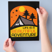 人生は美しいアドベンチャーキャンプ チラシ (手)