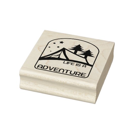 人生は美しいアドベンチャーキャンプ ラバースタンプ (スタンプ)