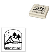 人生は美しいアドベンチャーキャンプ ラバースタンプ (押印)