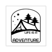 人生は美しいアドベンチャーキャンプ ラバースタンプ (インプリント)