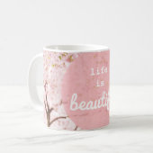 人生は美しいマグカップ コーヒーマグカップ (正面左)