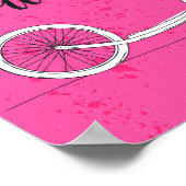 人生は美しいライドピンク ポスター (角)