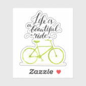 人生は美しいライムグリーン シール (シート)