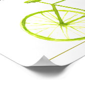 人生は美しいライムグリーン ポスター (角)