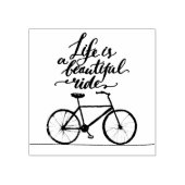 人生は美しいライムグリーン ラバースタンプ (インプリント)